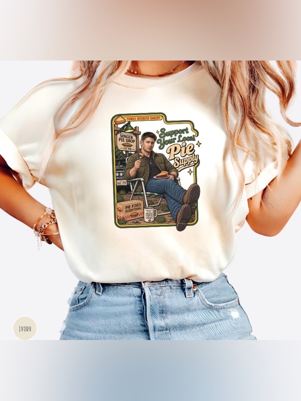 Dean Winchester Supernatural T-Shirt, Comfort Colors SPN T-Shirt